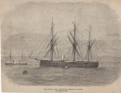 The Daphne, with Lord Mayo's Remains on board.
